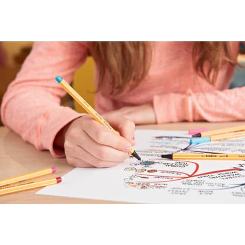 Fineliner Stabilo Point 88® 0,4 mm giallo 88/44